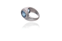 Anello con acquemarine e diamanti - Asta Preziosi Anello con acquemarine e diamanti - Asta Preziosi