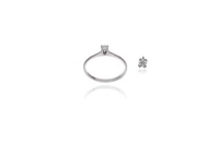 Anello e ciondolo, con diamanti - Asta Preziosi