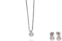 Damiani, parure con diamanti e perle - Asta Preziosi Damiani, parure con diamanti e perle - Asta Preziosi