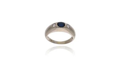 Anello con zaffiro e diamanti - Asta Preziosi Anello con zaffiro e diamanti - Asta Preziosi