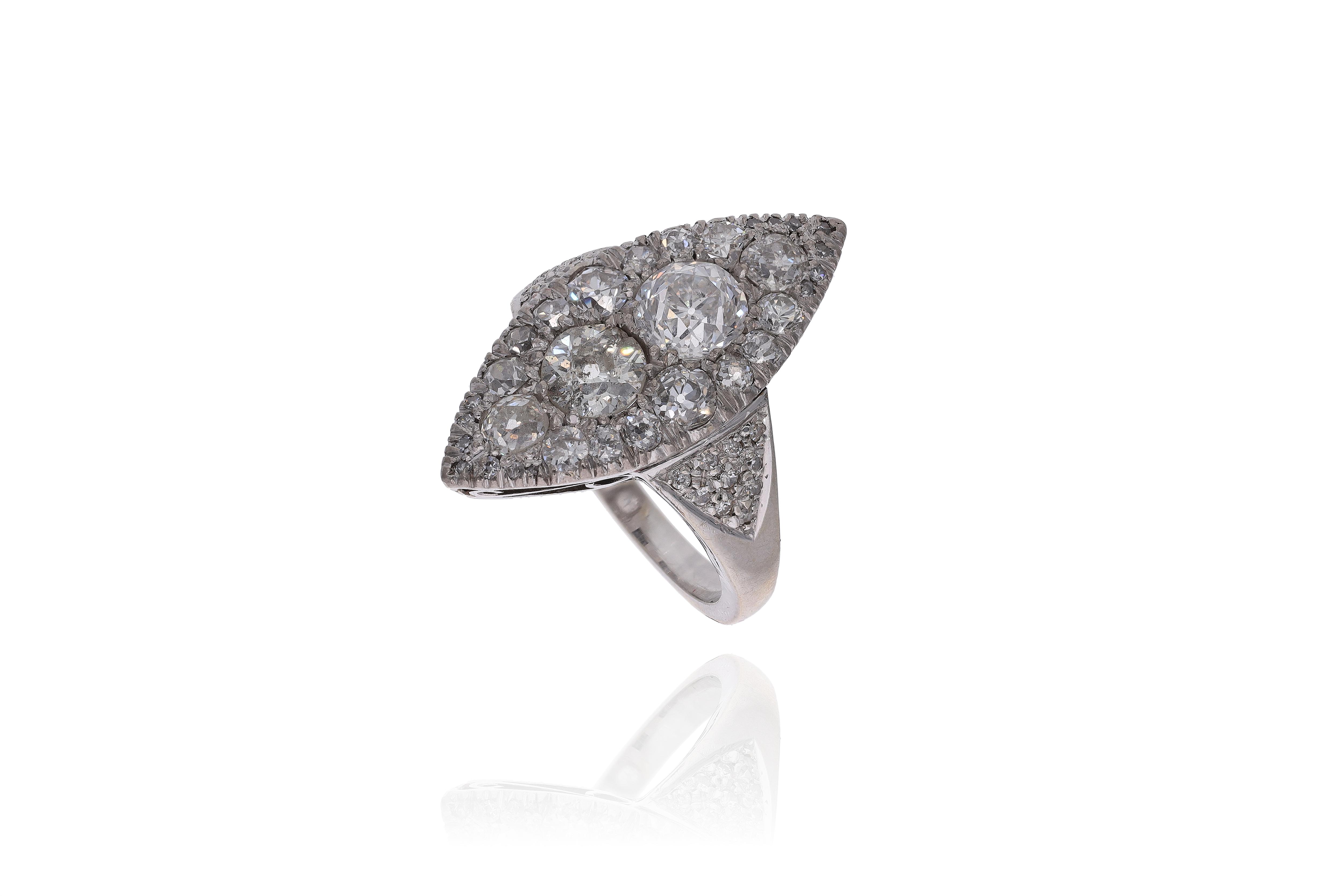 Anello con diamanti - Asta Preziosi