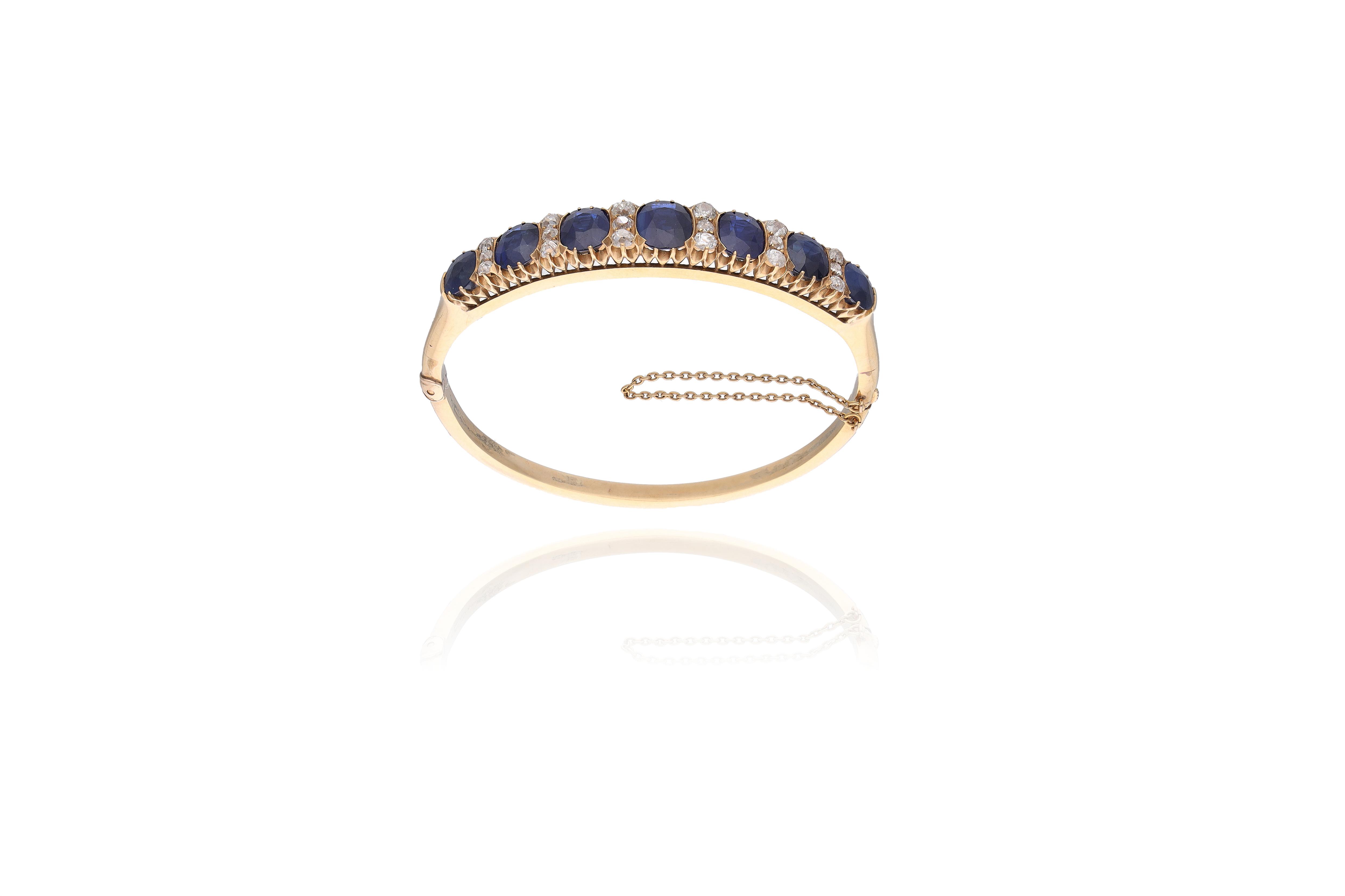 Bracciale con zaffiri e diamanti - Asta Preziosi