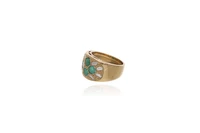 Anello con diamanti e smeraldi - Asta Preziosi Anello con diamanti e smeraldi - Asta Preziosi