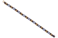 Bracciale con rubini e smalti - Asta Preziosi Bracciale con rubini e smalti - Asta Preziosi
