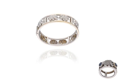 Th. Heiden, parure con diamanti e zaffiri - Asta Preziosi Th. Heiden, parure con diamanti e zaffiri - Asta Preziosi