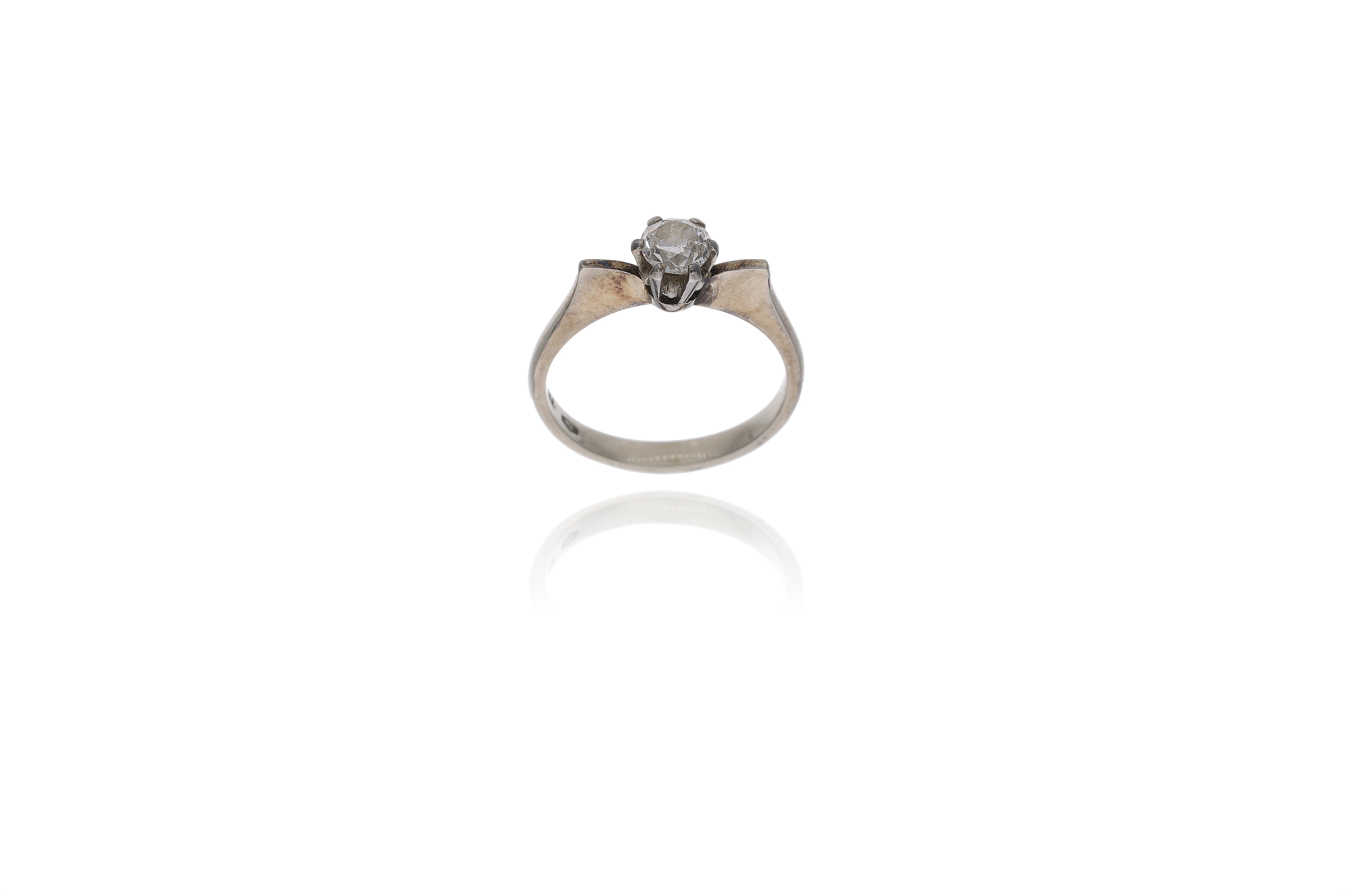 Anello con diamante - Asta Preziosi