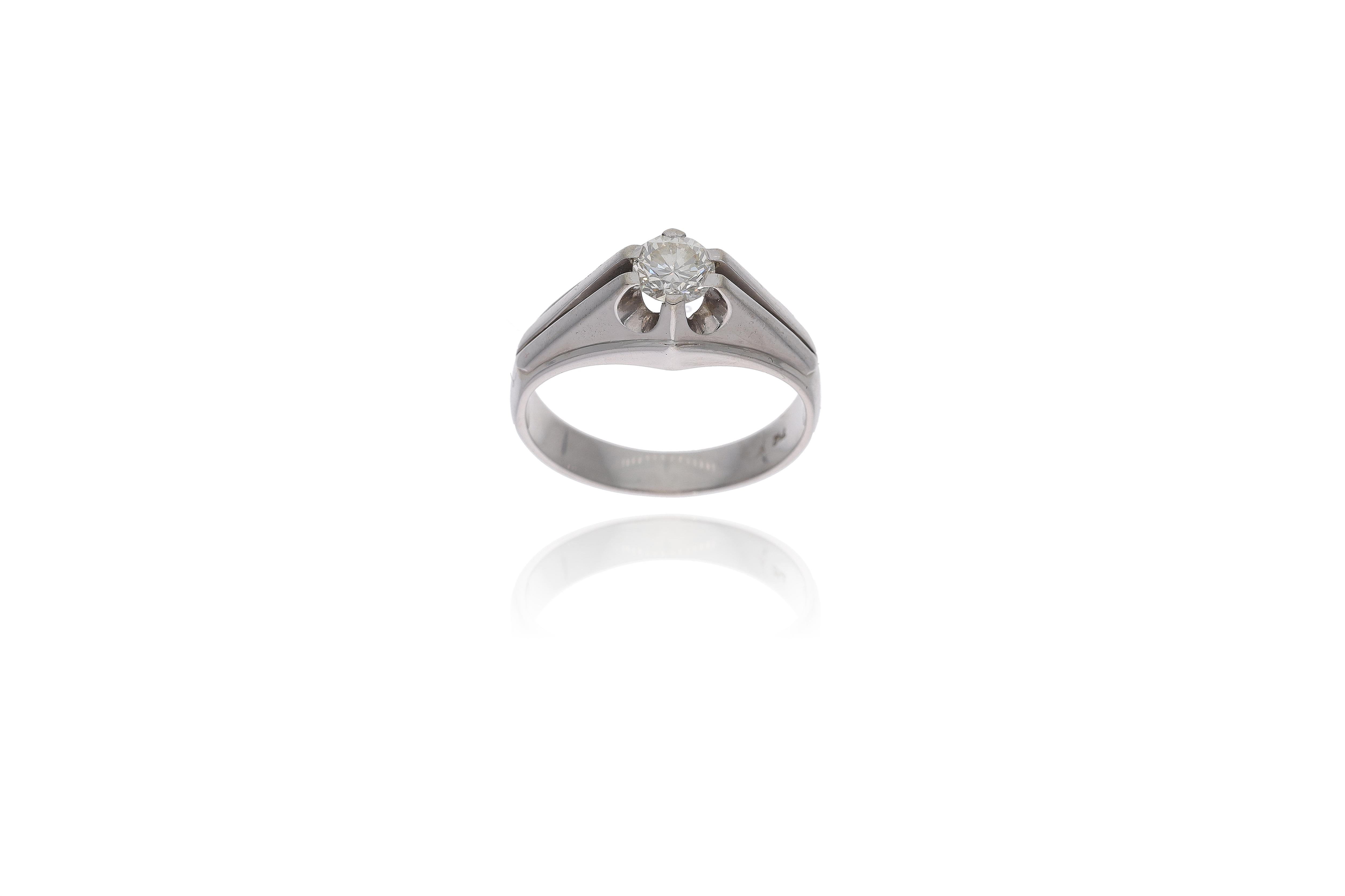 Anello con diamante - Asta Preziosi