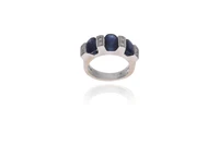 Anello con diamanti e zaffiri - Asta Preziosi Anello con diamanti e zaffiri - Asta Preziosi