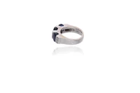 Anello con diamanti e zaffiri - Asta Preziosi Anello con diamanti e zaffiri - Asta Preziosi