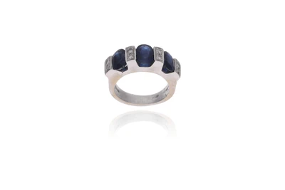 Anello con diamanti e zaffiri - Asta Preziosi Anello con diamanti e zaffiri - Asta Preziosi