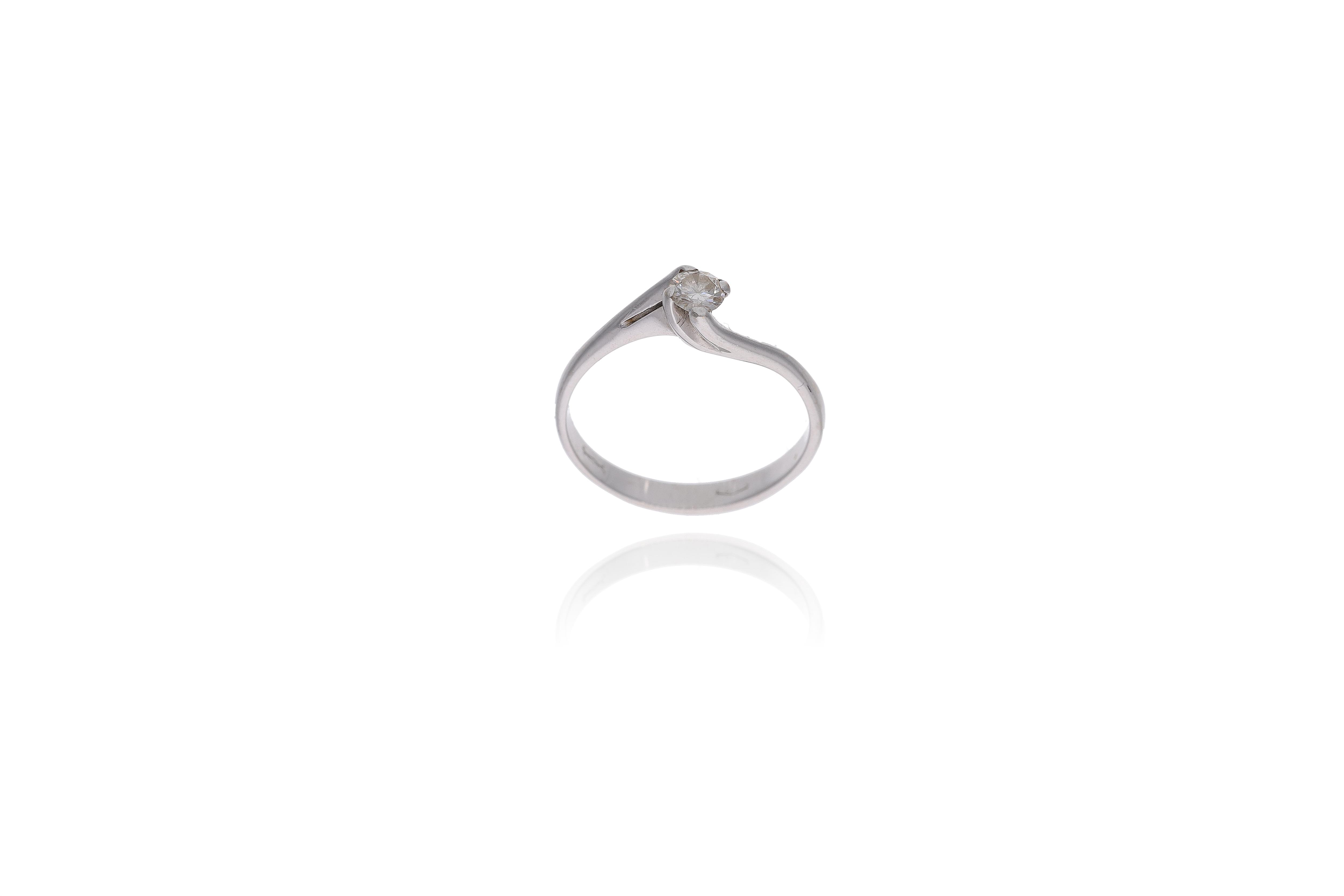 Anello con diamante - Asta Preziosi
