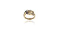 Anello con diamanti e zaffiri - Asta Preziosi Anello con diamanti e zaffiri - Asta Preziosi