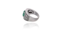 Anello con smeraldo e diamanti - Asta Preziosi Anello con smeraldo e diamanti - Asta Preziosi