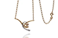 Collana con diamanti e rubino - Asta Preziosi Collana con diamanti e rubino - Asta Preziosi
