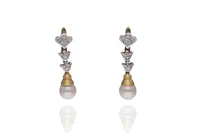 Orecchini con perle e diamanti - Asta Preziosi Orecchini con perle e diamanti - Asta Preziosi