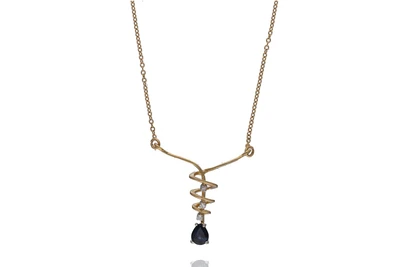 Collana con diamanti e zaffiro - Asta Preziosi Collana con diamanti e zaffiro - Asta Preziosi