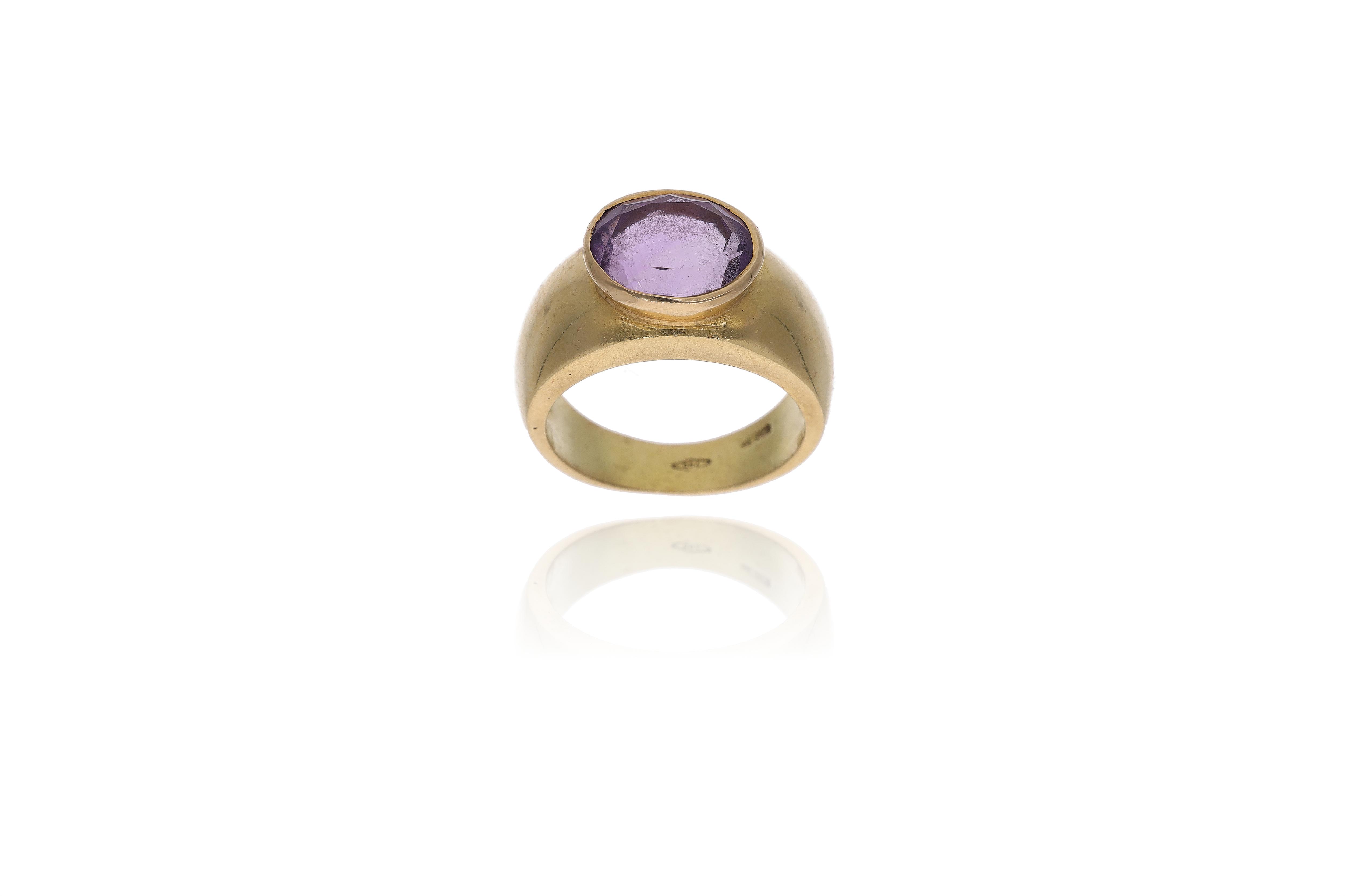 Anello con ametista - Asta Preziosi