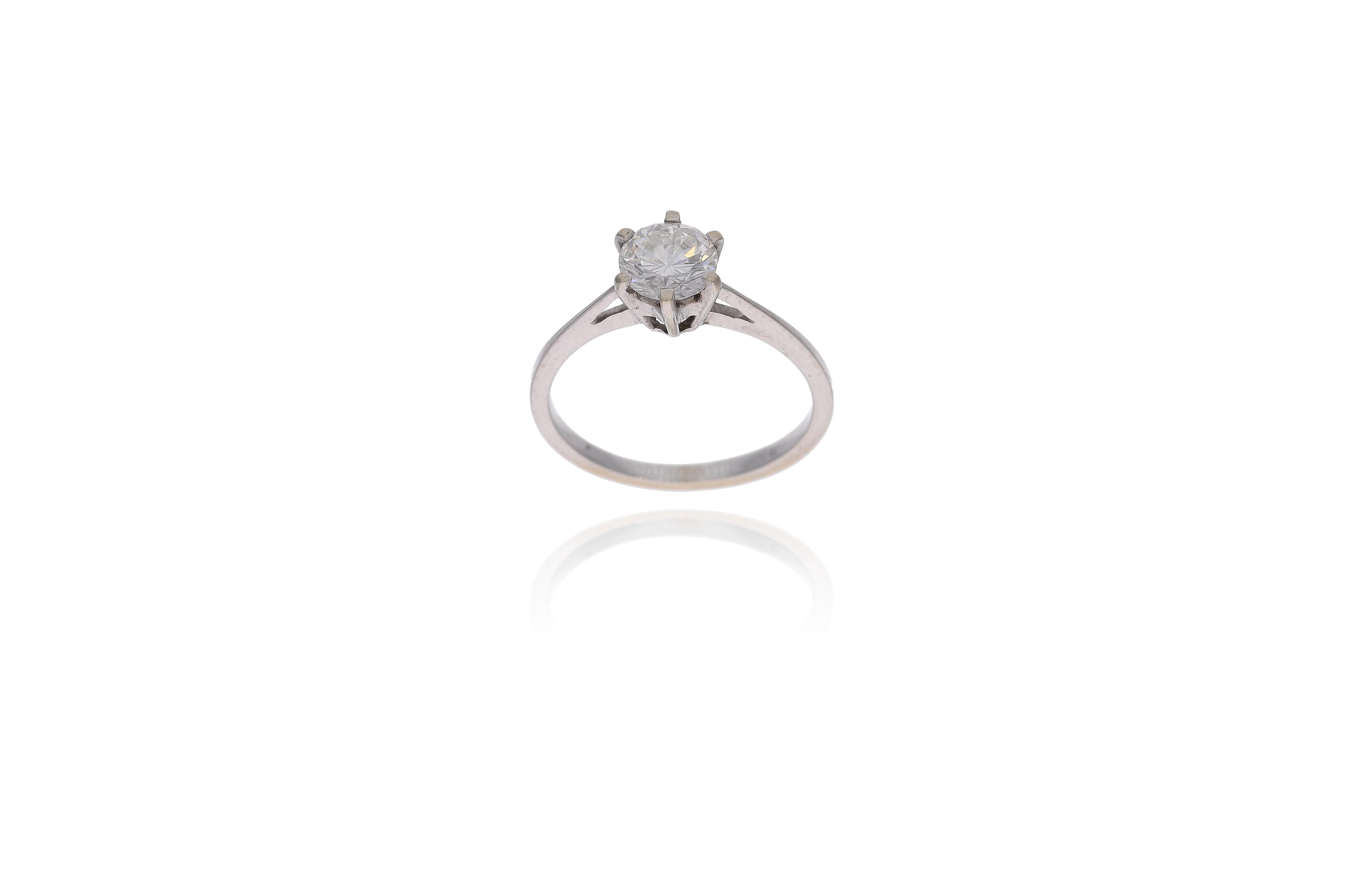 Anello con diamante - Asta Preziosi