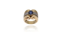 Anello con zaffiro e diamanti - Asta Preziosi Anello con zaffiro e diamanti - Asta Preziosi