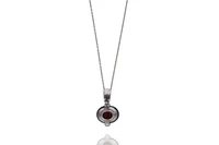 Collana con ciondolo con granato e diamanti - Asta Preziosi Collana con ciondolo con granato e diamanti - Asta Preziosi