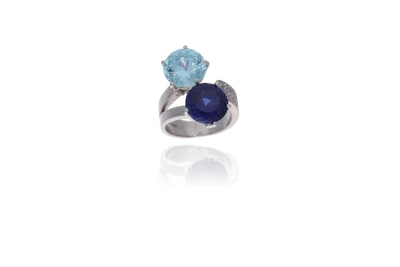 Anello con diamanti e pietre - Asta Preziosi Anello con diamanti e pietre - Asta Preziosi