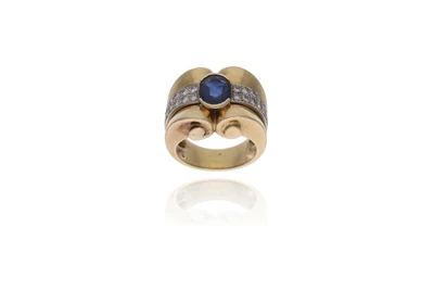 Anello con zaffiro e diamanti - Asta Preziosi Anello con zaffiro e diamanti - Asta Preziosi