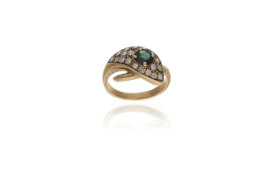 Anello con zaffiro e diamanti - Asta Preziosi Anello con zaffiro e diamanti - Asta Preziosi