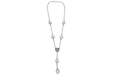 Collana con perle Mari del Sud e diamanti, diamanti gialli e pietre - Asta Preziosi Collana con perle Mari del Sud e diamanti, diamanti gialli e pietre - Asta Preziosi