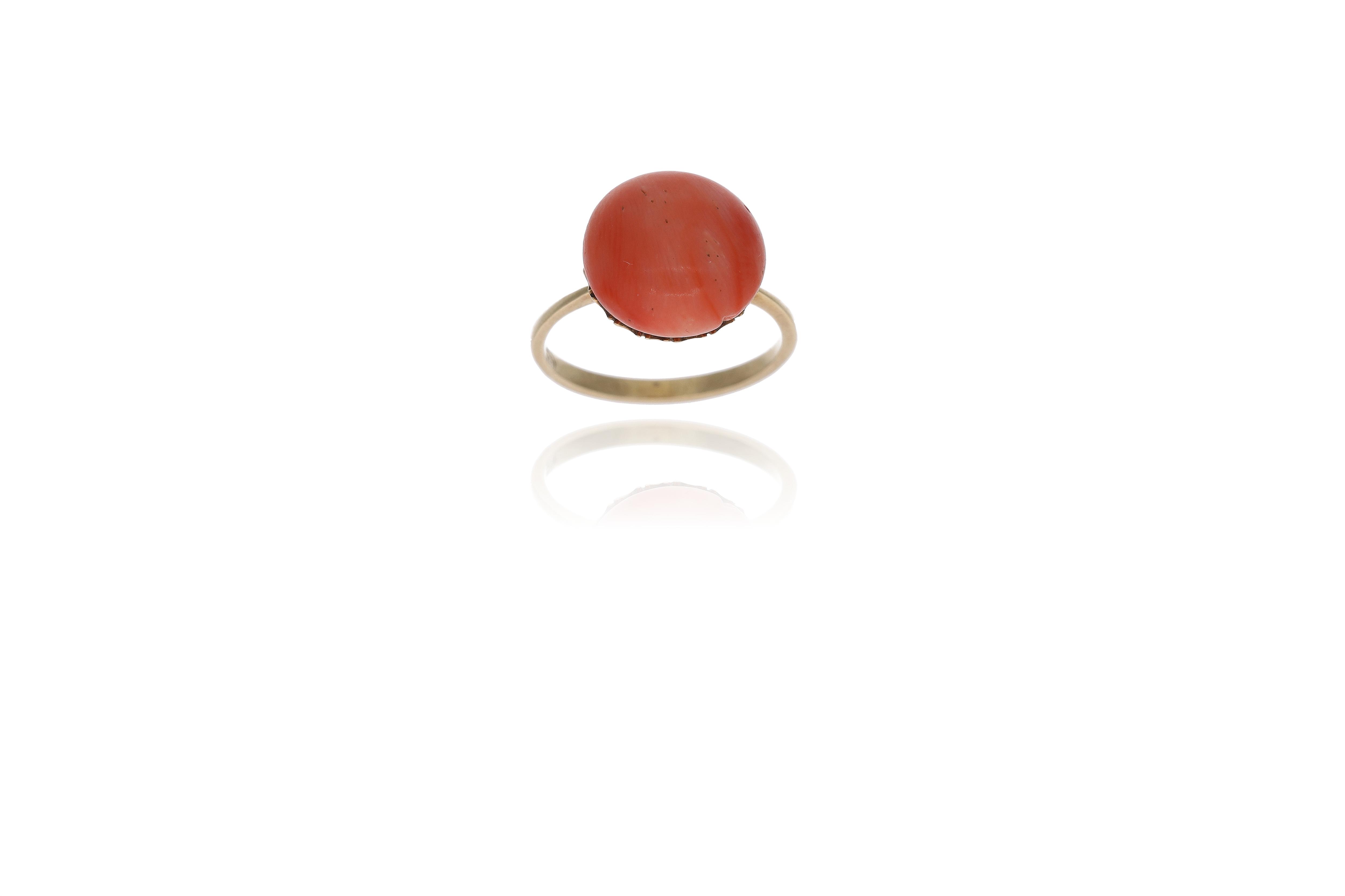 Anello con corallo - Asta Preziosi