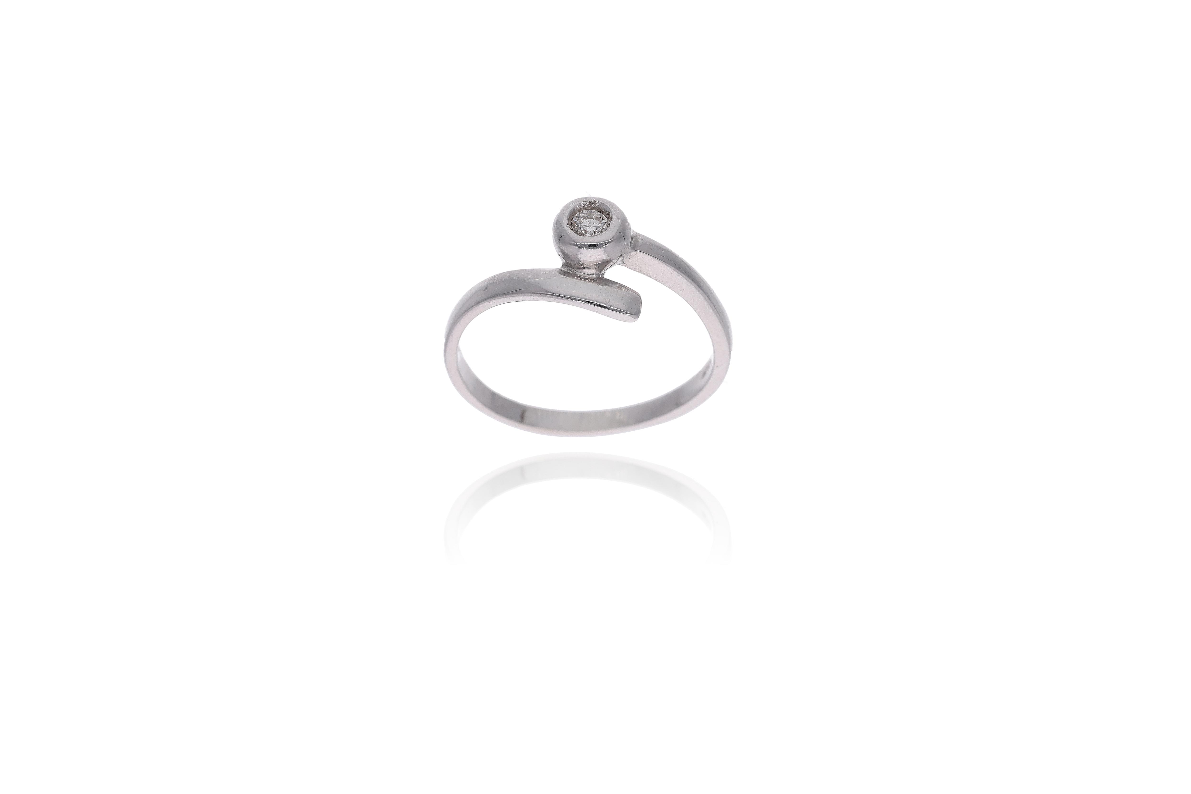 Anello con diamante - Asta Preziosi