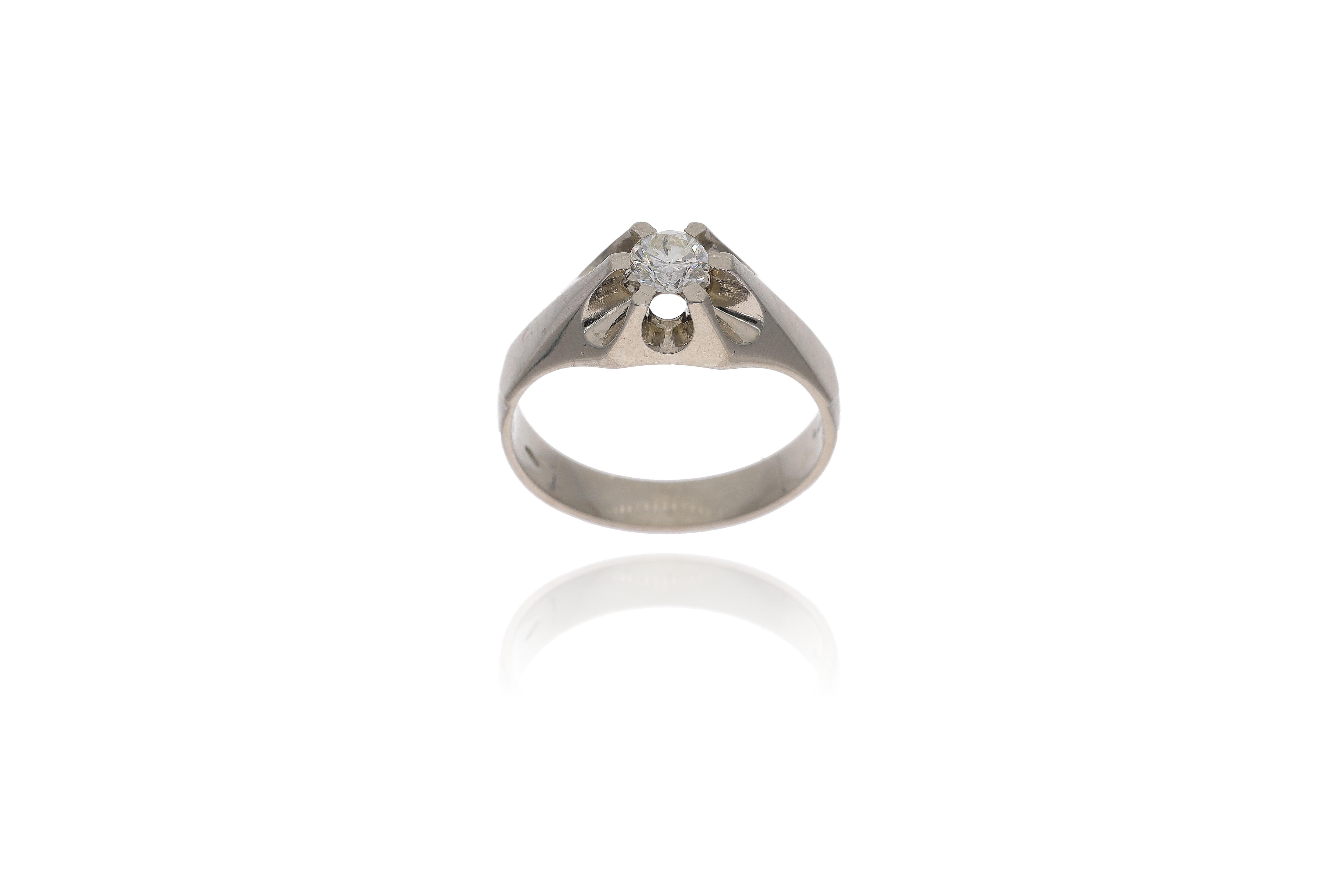 Anello con diamante - Asta Preziosi
