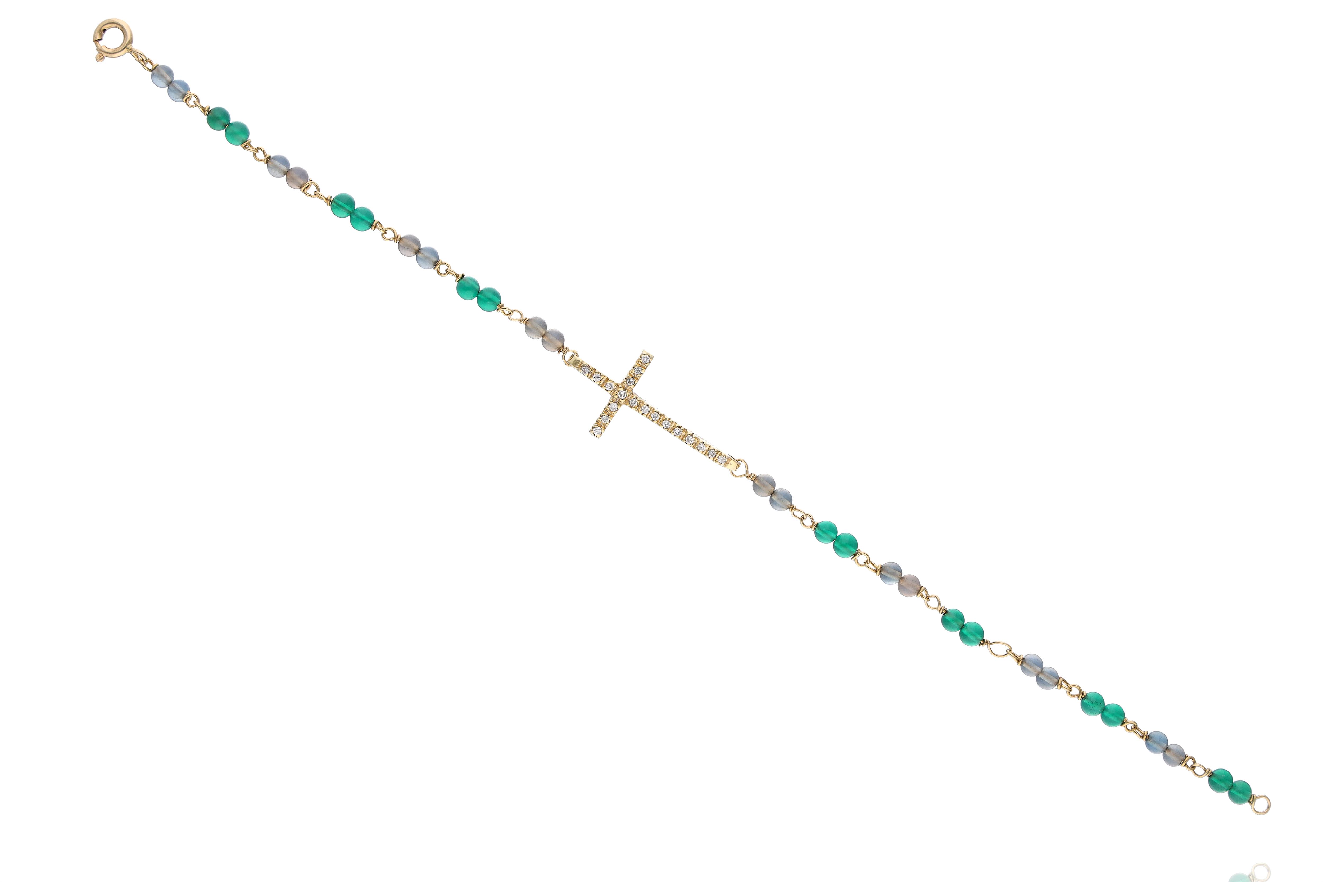 Bracciale con diamanti e pietre - Asta Preziosi