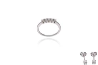 Anello Comete e orecchini con diamanti - Asta Preziosi Anello Comete e orecchini con diamanti - Asta Preziosi