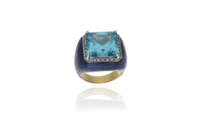 Anello con diamanti e pietra - Asta Preziosi Anello con diamanti e pietra - Asta Preziosi