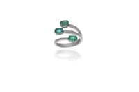 Anello con smeraldi e diamanti - Asta Preziosi Anello con smeraldi e diamanti - Asta Preziosi
