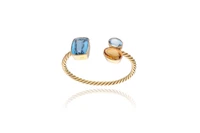 Bracciale con topazio, quarzo e pietra - Asta Preziosi Bracciale con topazio, quarzo e pietra - Asta Preziosi