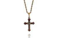 Collana con ciondolo con rubini e diamanti - Asta Preziosi Collana con ciondolo con rubini e diamanti - Asta Preziosi