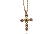 Collana con ciondolo e granati - Asta Preziosi Collana con ciondolo e granati - Asta Preziosi