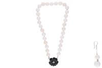 Collana e orecchino con calcedoni - Asta Preziosi Collana e orecchino con calcedoni - Asta Preziosi