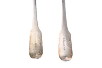 Coppia di cucchiai in argento - Asta Preziosi Coppia di cucchiai in argento - Asta Preziosi