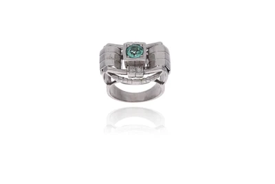 Anello con berillo e diamanti - Asta Preziosi Anello con berillo e diamanti - Asta Preziosi