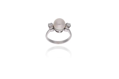 Anello con perla e diamanti - Asta Preziosi Anello con perla e diamanti - Asta Preziosi