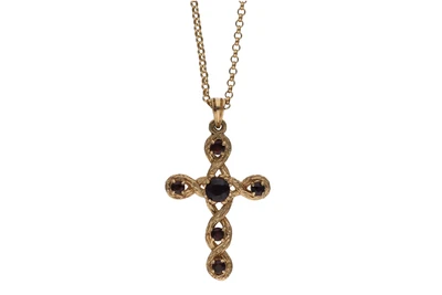Collana con ciondolo e granati - Asta Preziosi Collana con ciondolo e granati - Asta Preziosi