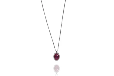 Collana con pietra e diamanti - Asta Preziosi Collana con pietra e diamanti - Asta Preziosi