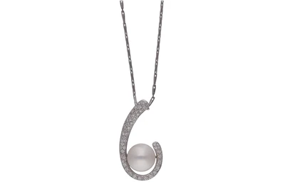 Collana e ciondolo con perla e diamanti - Asta Preziosi Collana e ciondolo con perla e diamanti - Asta Preziosi
