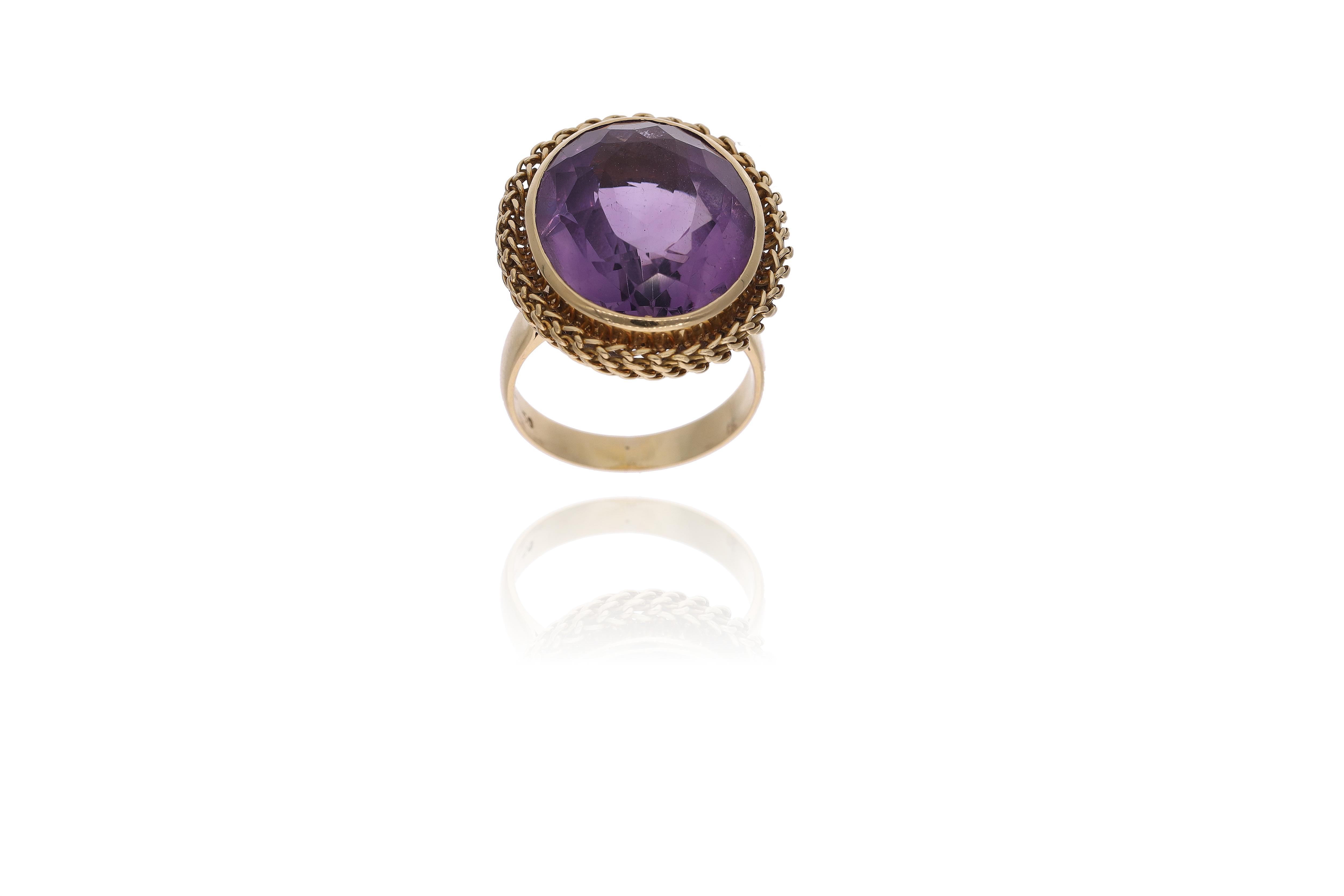 Anello con ametista - Asta Preziosi