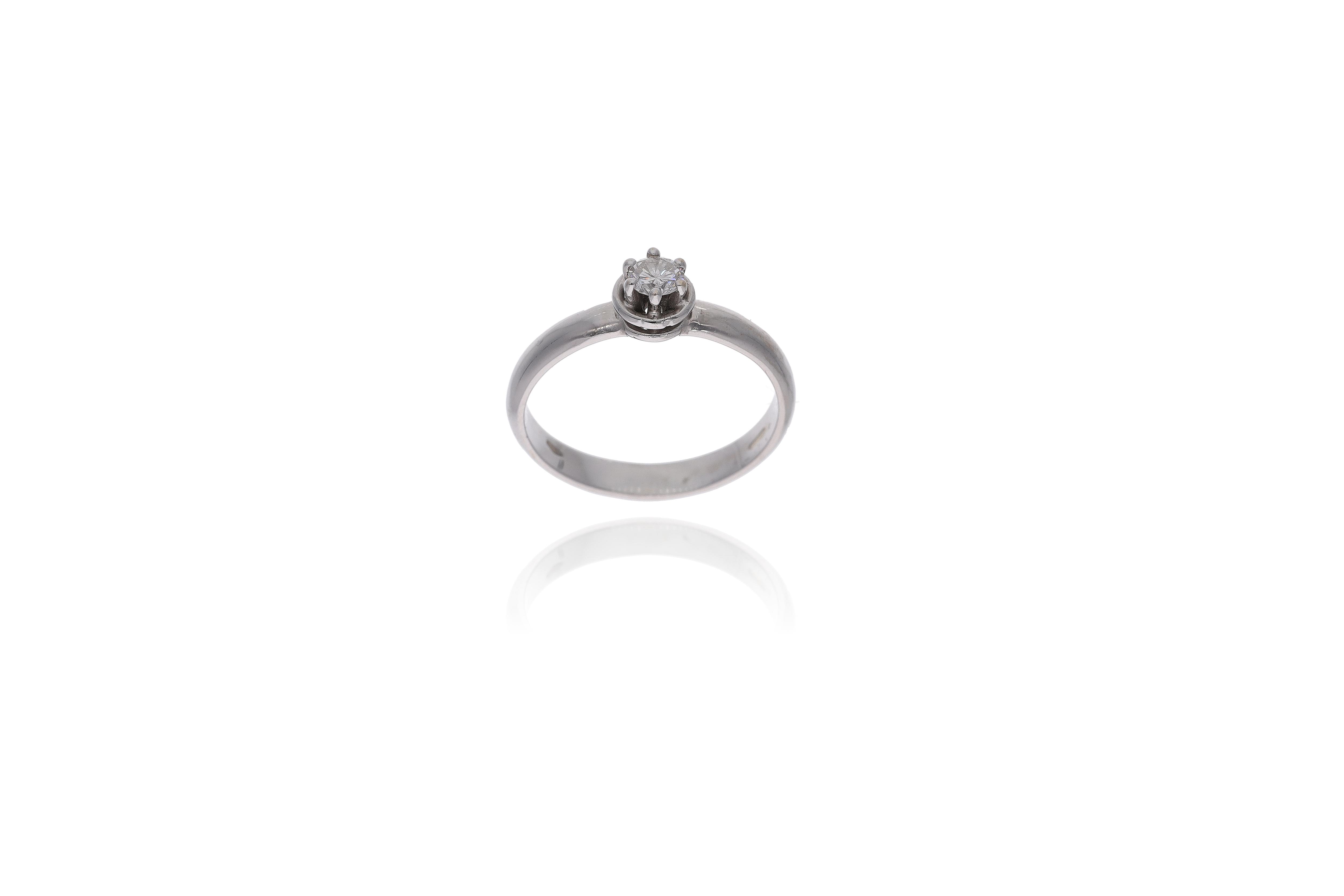 Anello con diamante - Asta Preziosi