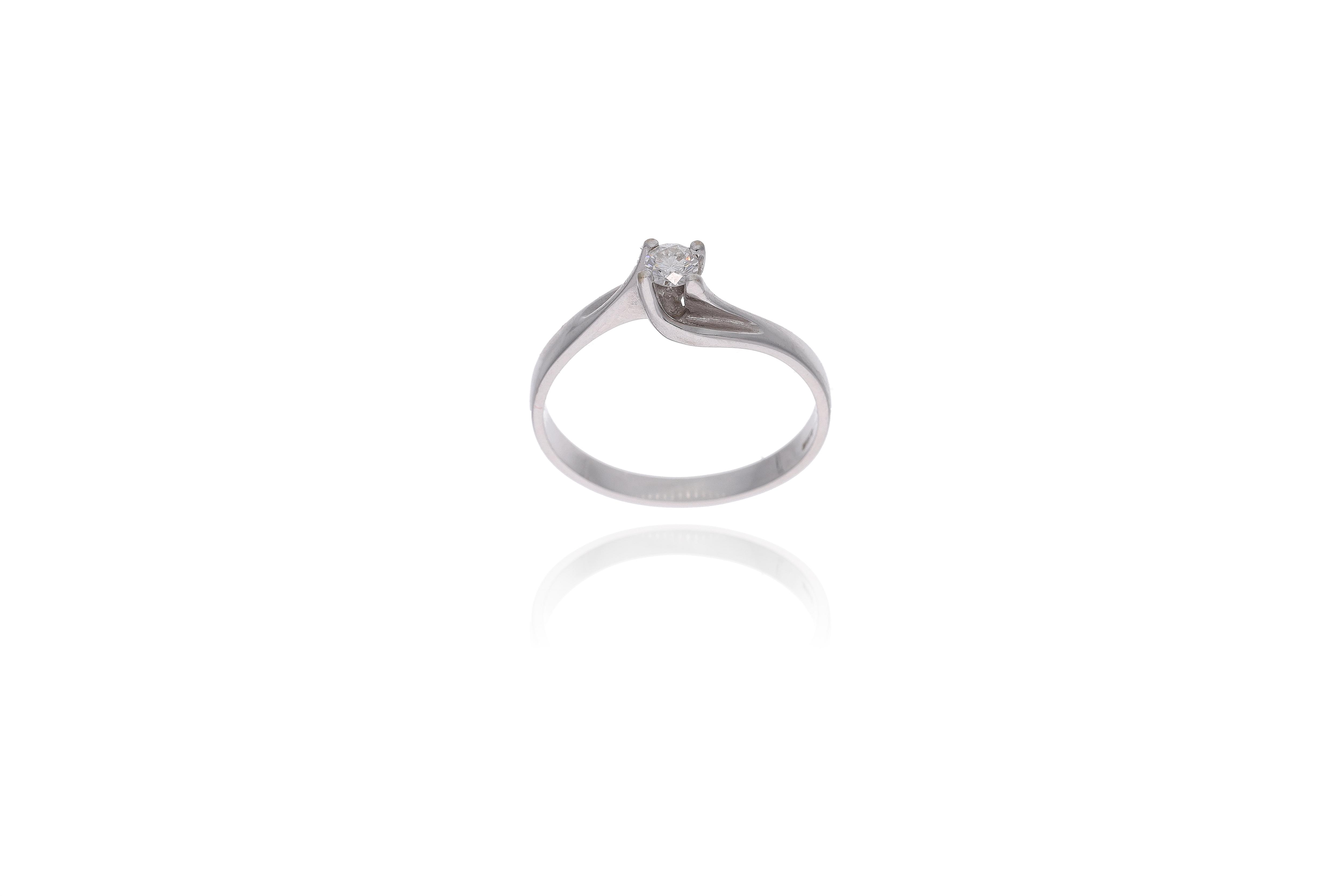 Anello con diamante - Asta Preziosi