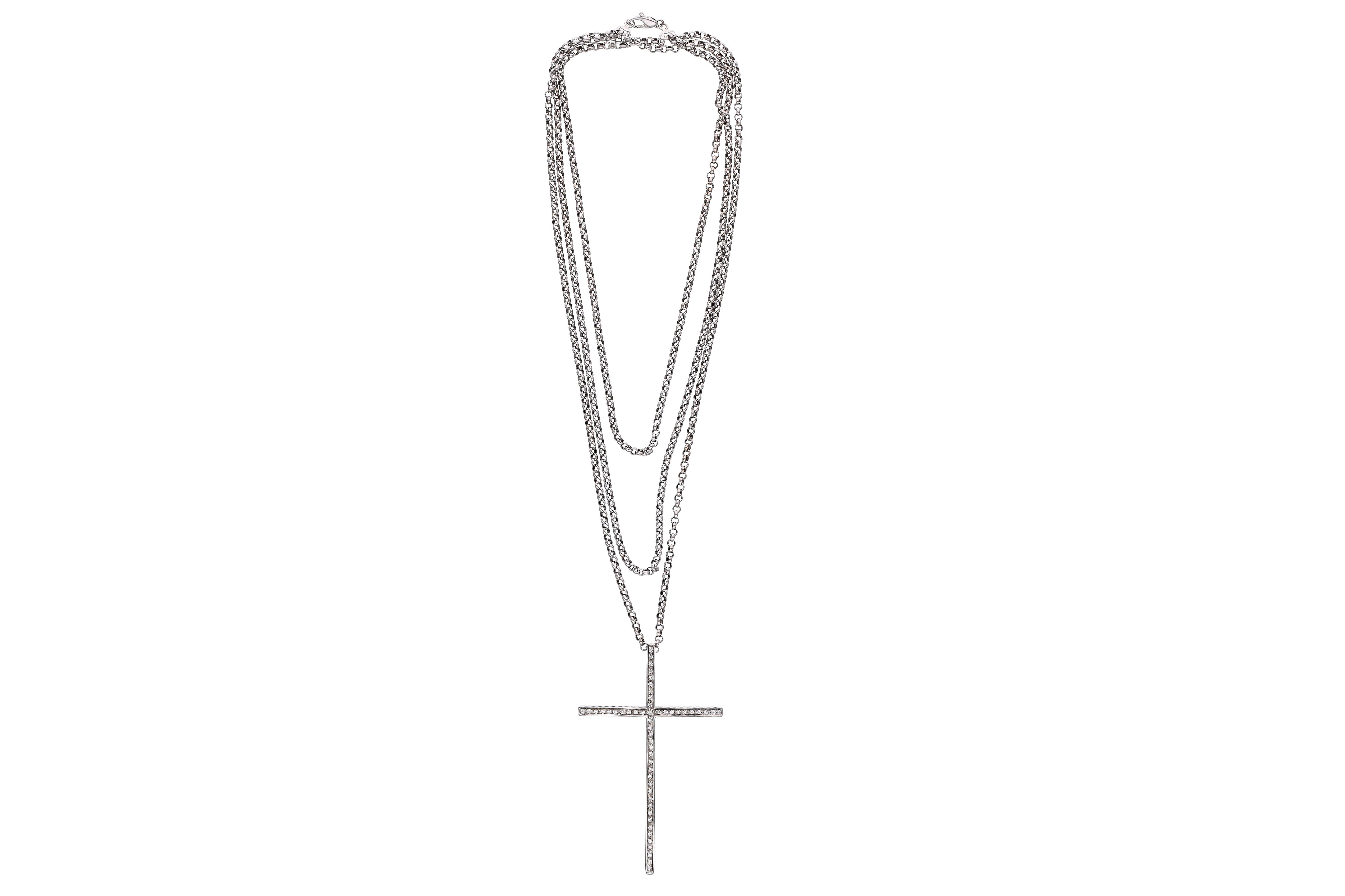 Collana e centrale con diamanti - Asta Preziosi