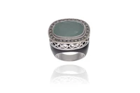 Anello con calcedonio, diamanti e smalto - Asta Preziosi Anello con calcedonio, diamanti e smalto - Asta Preziosi